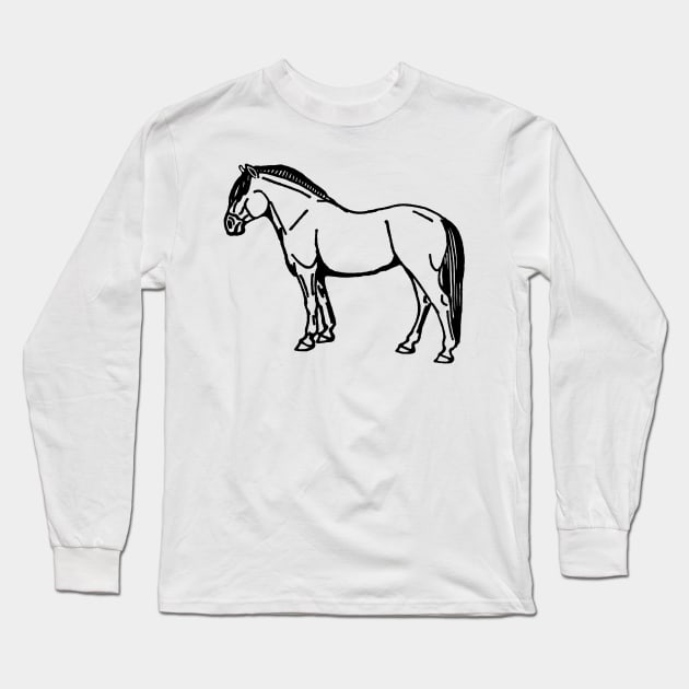 fjord outline Long Sleeve T-Shirt by Shyflyer